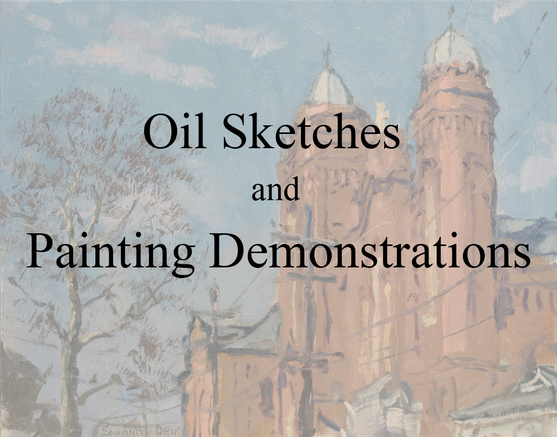 Paintings - Plein Air Sketches and Painting Demonstrations